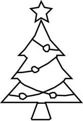 christmas tree with star