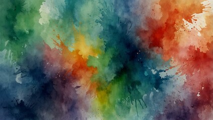 Fototapeta premium Abstract watercolor background, soft brush strokes.