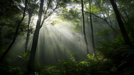 morning in the forest