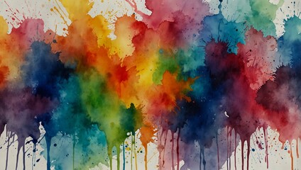 Fototapeta premium Abstract watercolor painting backdrop.