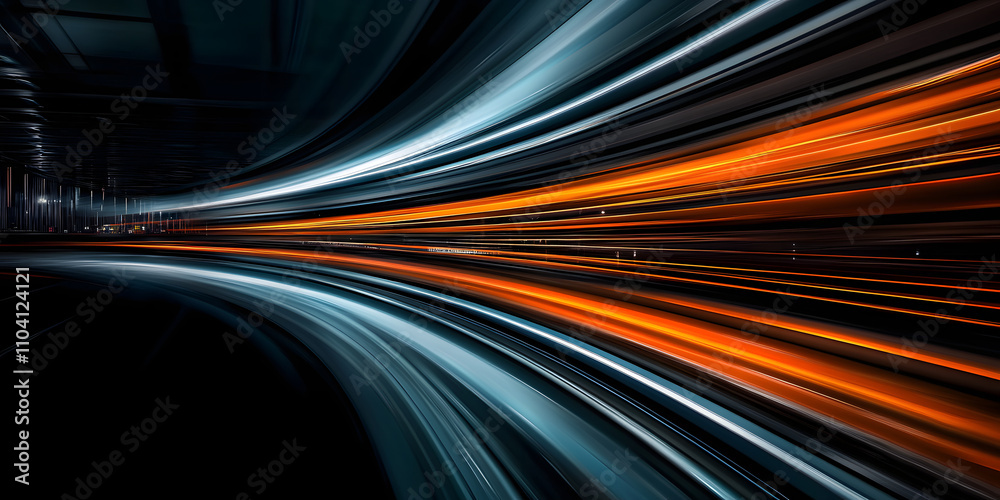 Poster modern abstract high-speed motion effect. futuristic dynamic motion technology. motion pattern for b