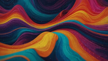 Abstract waves with vibrant, fluid colors.