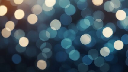 Fototapeta premium Abstract white-blue defocused background with bokeh lights.