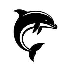 Fototapeta premium dolphin isolated on white background