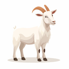 Fototapeta premium Goat Animal Farm Icon Vector Illustration Isolated