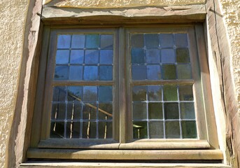 Old window in Trianon, Versailles, France.