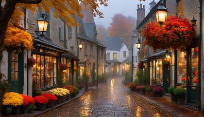 Fototapeta premium street in the evening