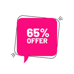 60% sale speech bubble icon