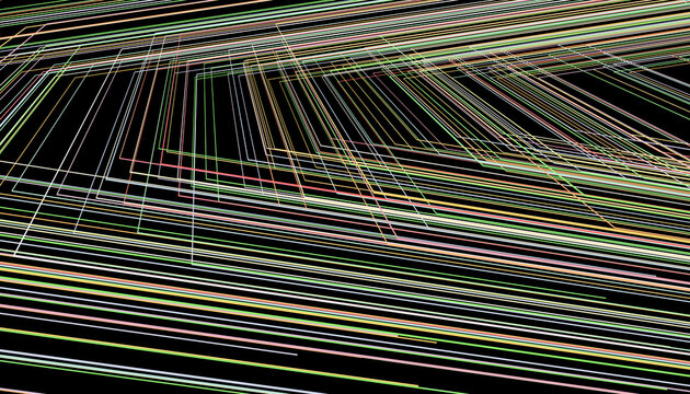 Abstract digital art with vibrant overlapping lines