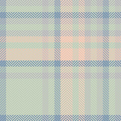 Ornament seamless pattern texture, dining fabric plaid textile. Furry vector check tartan background in pastel and light colors.