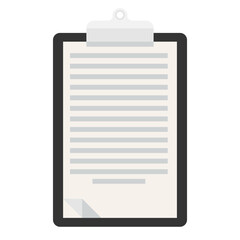 clipboard with paper