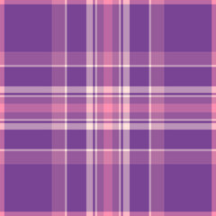 Fototapeta premium Sketching tartan vector fabric, old textile background texture. Knot seamless check plaid pattern in pastel and pink colors.