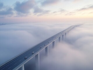 Obraz premium Bridge Above the Clouds