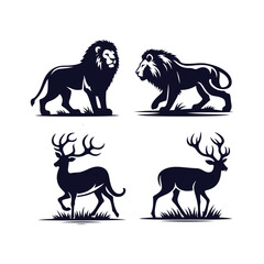 Animal Silhouettes Vector Collection