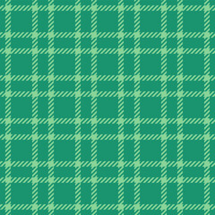 Dreamy tartan textile seamless, anniversary check pattern background. Uniform vector plaid texture fabric in teal and green colors.