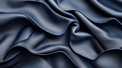 Obraz premium Modern Dark Leather Fabric with Luminous Blue Tones