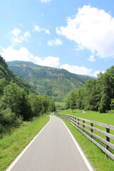 Cycling route close to Glurns - Cycling the transalpine route Via Claudia Augusta