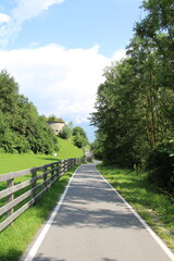Cycling route close to Glurns - Cycling the transalpine route Via Claudia Augusta