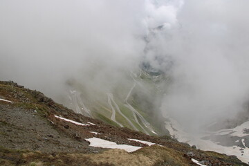 Serpentines at the Stilfser Joch (Passo dello Stelvio) - Cycling the transalpine route Via Claudia...