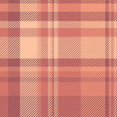 Diverse pattern check plaid, quilted texture fabric vector. Tribal seamless tartan background textile in red and orange colors.