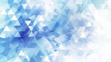 Fototapeta premium background for an information technology company or background with blue triangles Generative AI