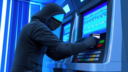 Suspicious bank activity, ATM theft using stolen card