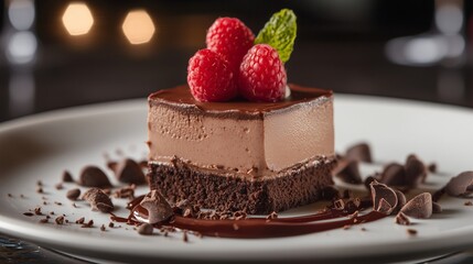 chocolate mousse dessert