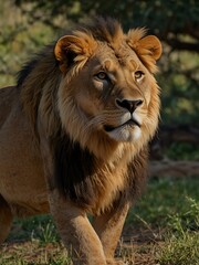 Obraz premium African lion (Panthera leo).