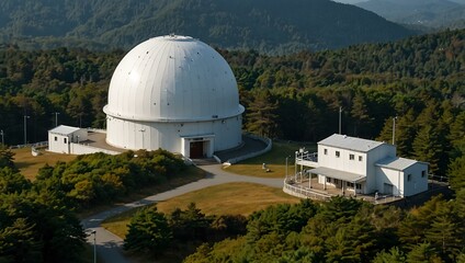 Obraz premium Akita Prefecture, Japan – Senboku City, Hachimantai Observatory.