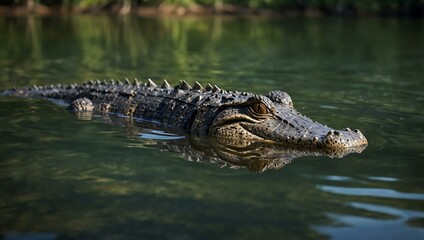 Obraz premium Alligator in water.