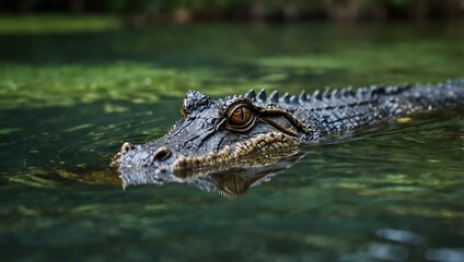 Fototapeta premium Alligator in water.