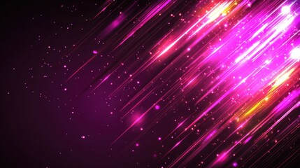 Modern Dark Pink Neon Luminous Abstract Background