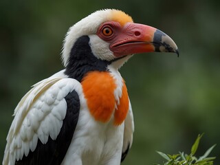 Obraz premium American king vulture perched in nature.