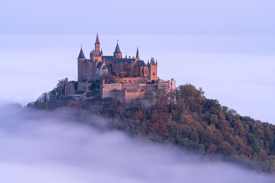 Castle in the sky, Hohenzollern Castle, Swabian Jura, Germany