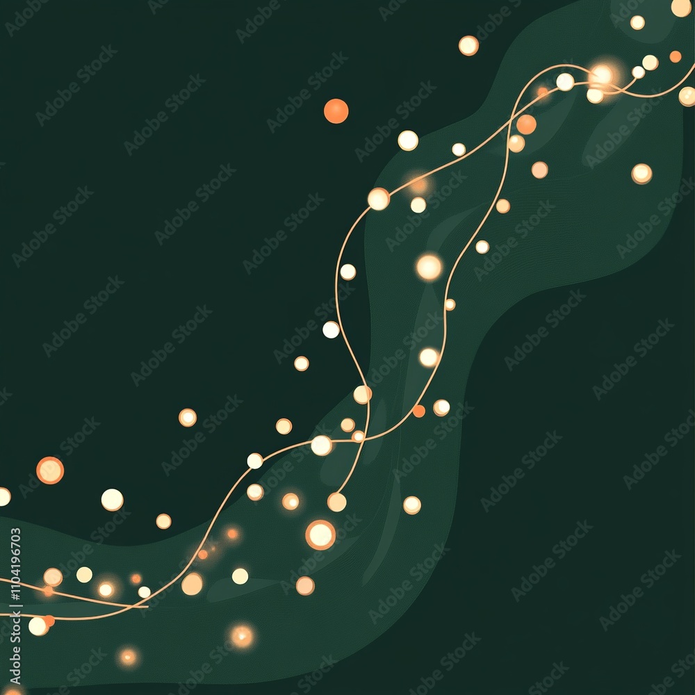 Poster festive christmas-themed vector background with decorative elements and a space for custom text, per