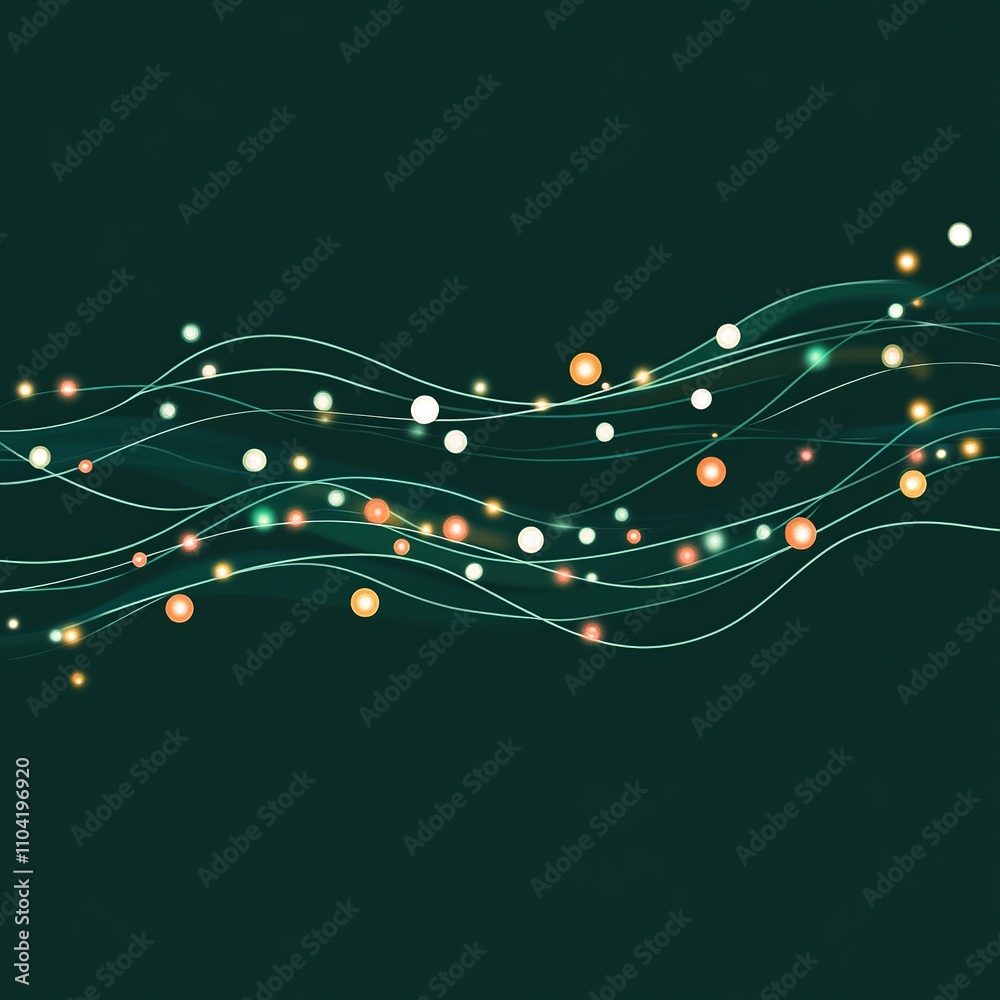 Poster festive christmas-themed vector background with decorative elements and a space for custom text, per