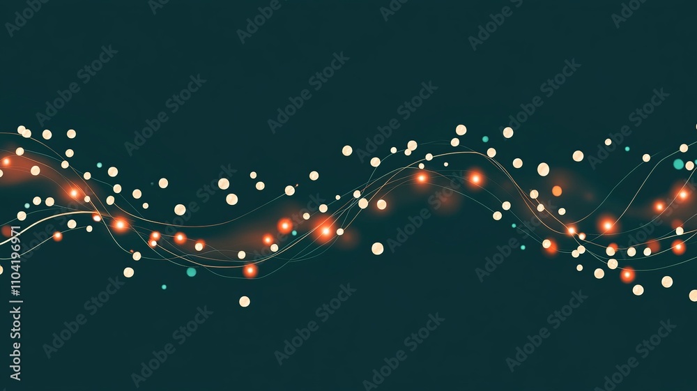 Aufkleber festive christmas-themed vector background with decorative elements and a space for custom text, per
