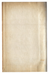 Vintage background of old ancient torn paper texture isolated