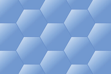 Minimalistic graphic background in the form of blue honeycombs