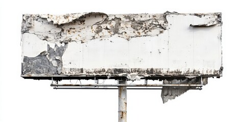 Decaying Billboard, Copy Space, Urban Ruin