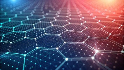 abstract technology digital background with glowing particles glowing shiny lines affect the vector background