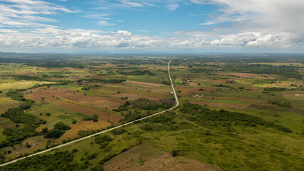 Agricultural land in a mountainous province in Philippines.