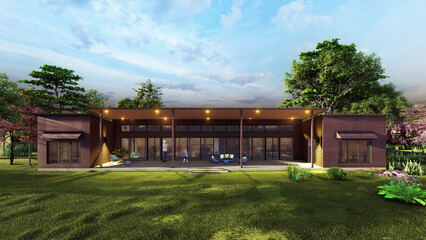 Exterior rendering