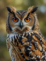 Fototapeta premium Another AI-generated owl image.