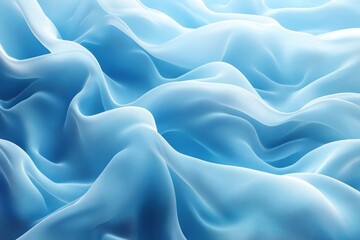 Obraz premium A serene wave of soft, translucent blue fabric creating a calming effect.