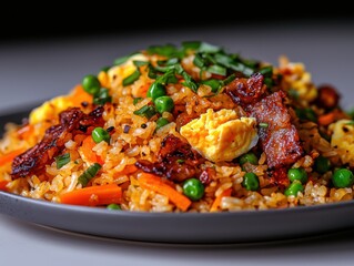 Delicious fried rice recipe kitchen food photography home cooking close-up culinary delight