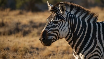 Another view of Burchell&rsquo;s zebra in nature.