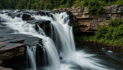 Another view of thundering waterfalls.
