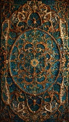 Arabesque ornamental design (background, mosaic).