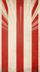 Fototapeta premium Stripes in alternating red and white colors on a textured surface